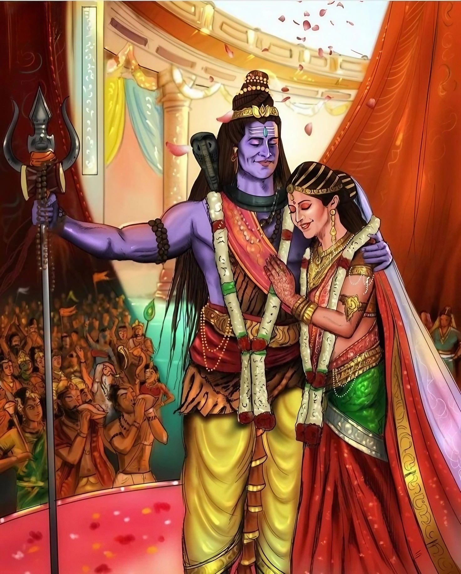 Shankar Ji Parvati Ka Wedding Animated