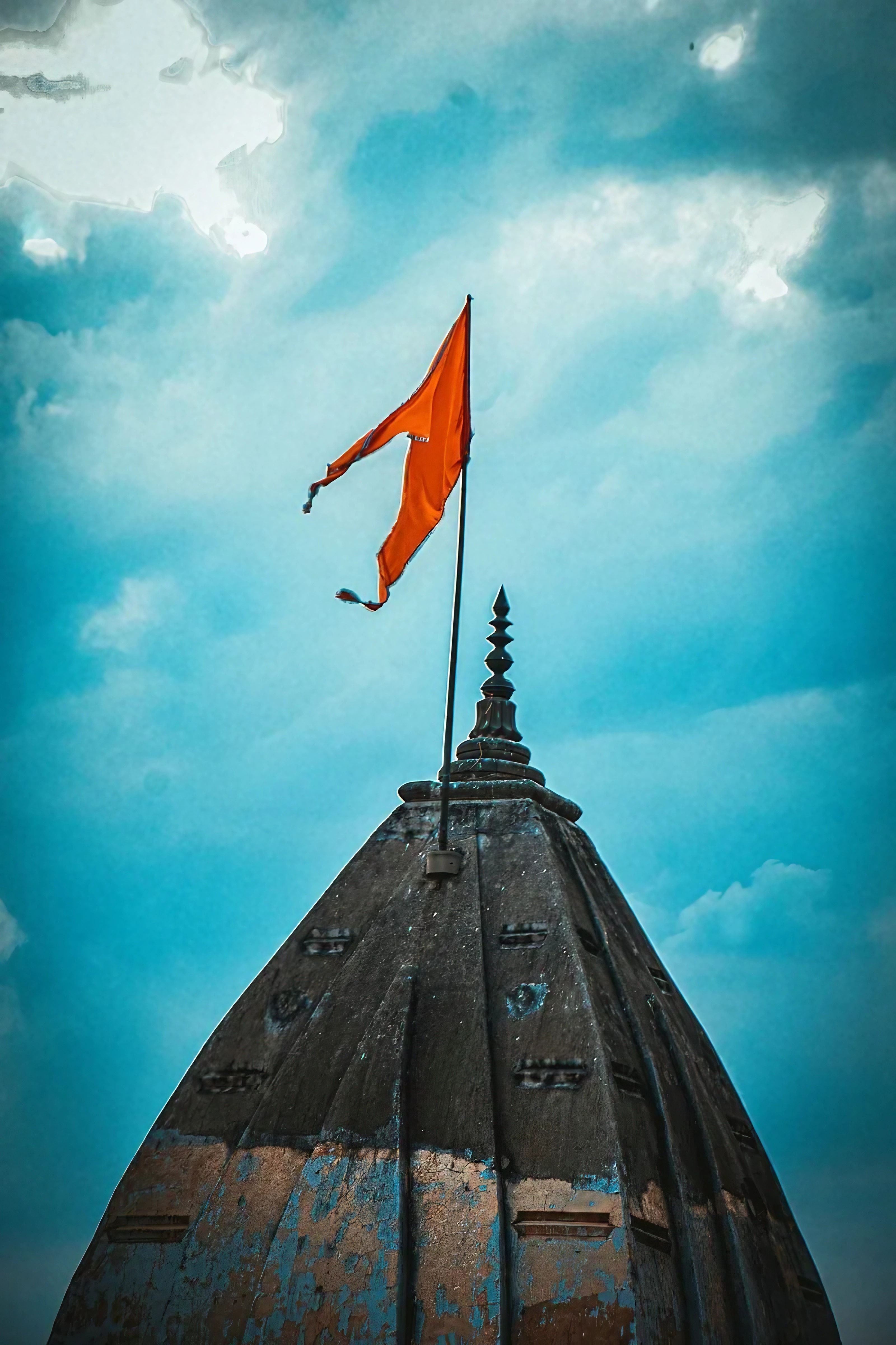 Bhagwa Flag - Temple