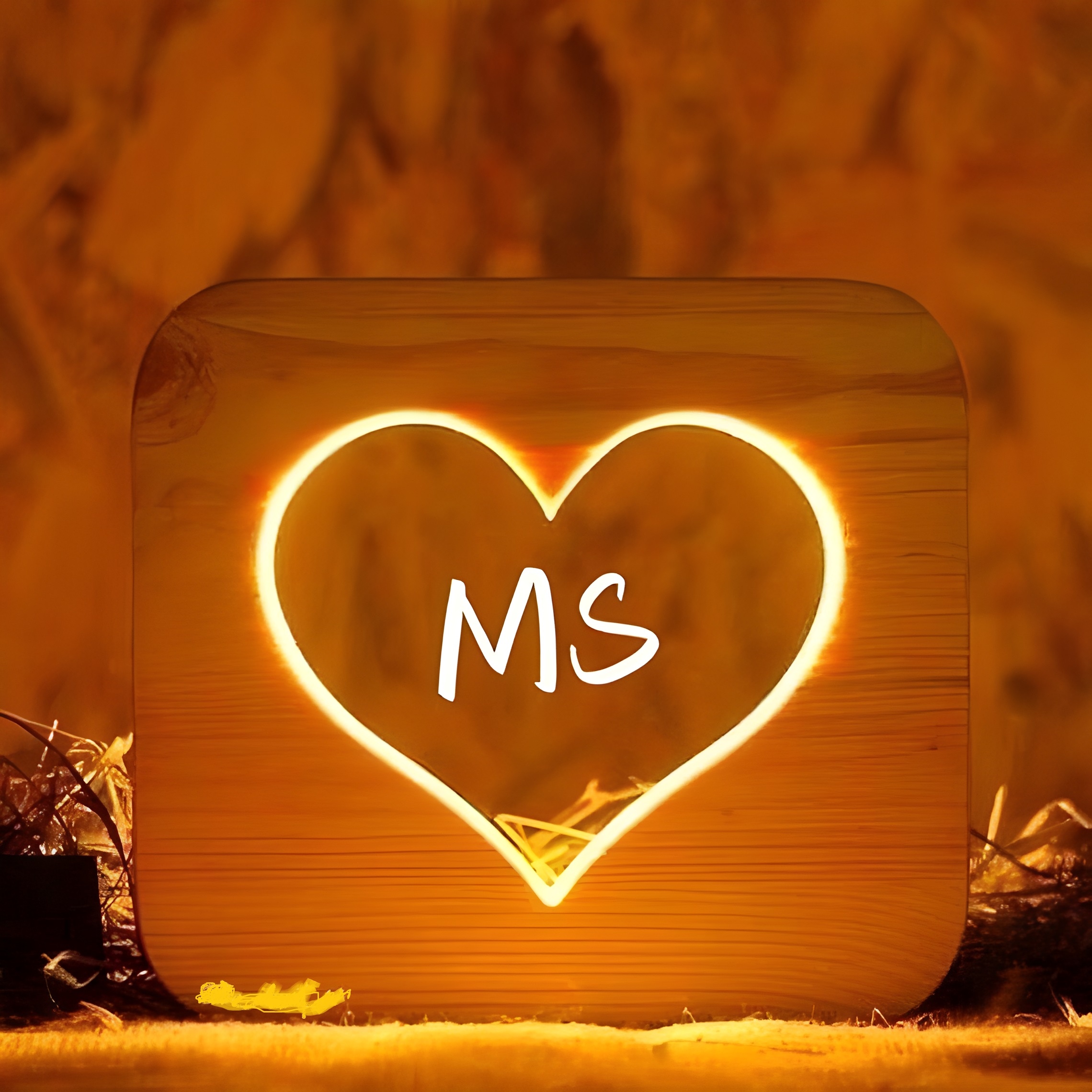 M.s Name Love - light love m s