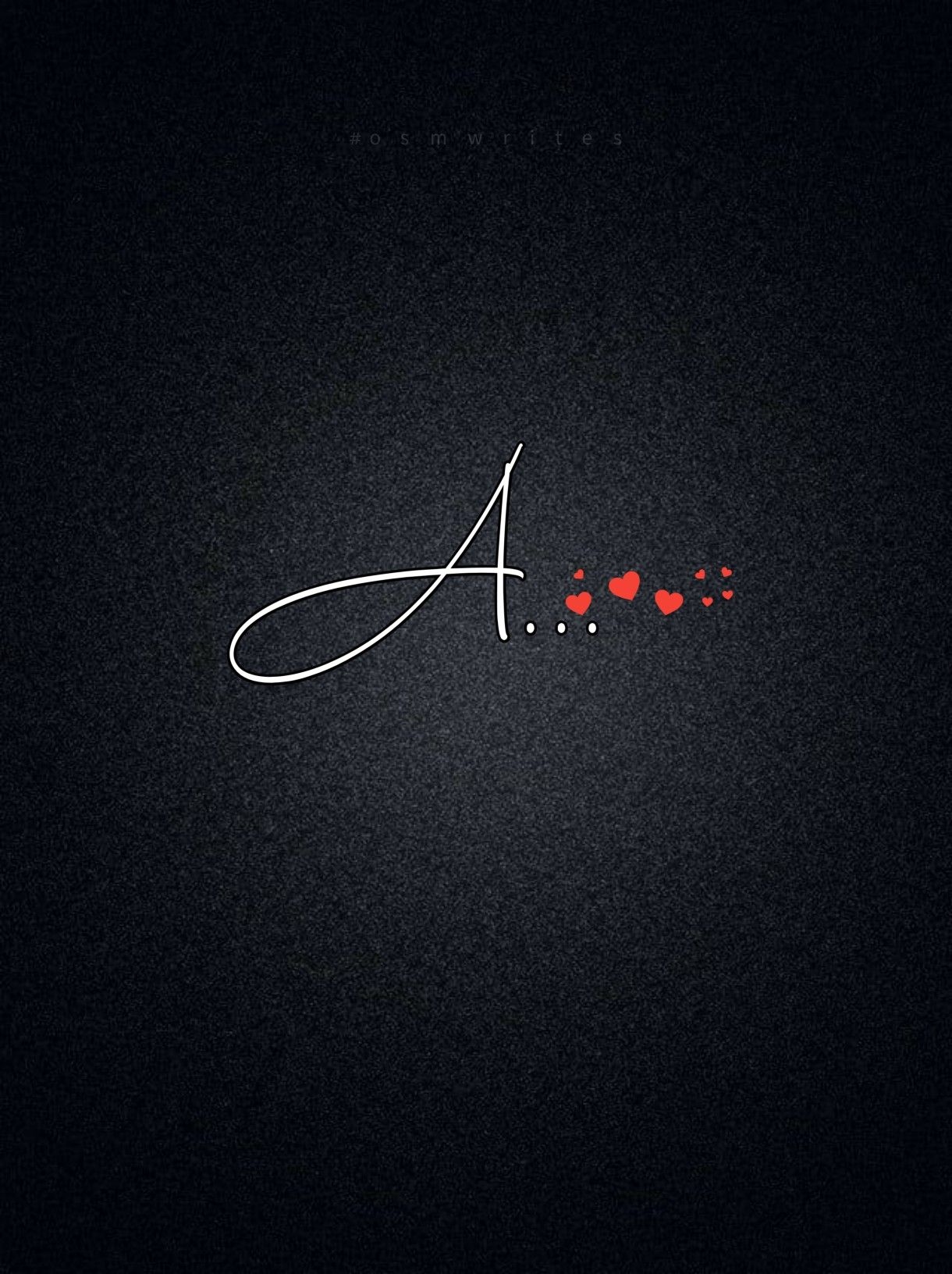 A Alphabet - love a