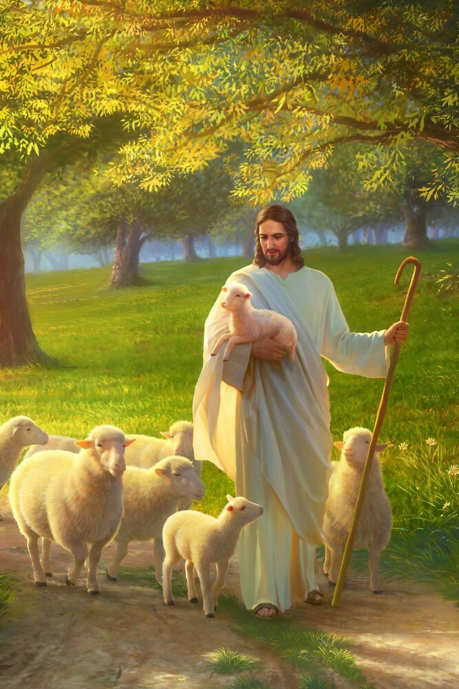 Yeshu Masih - Jesus Walking With The Sheeps