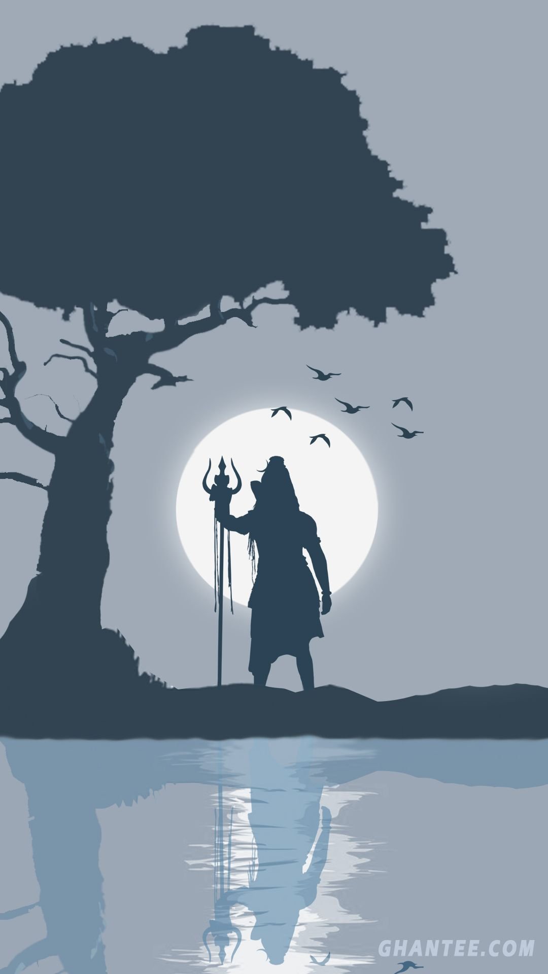 Lord Shiva Silhouette Effect