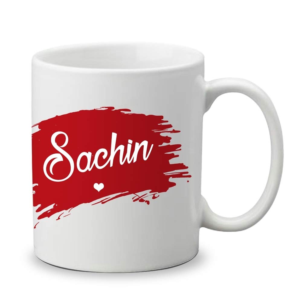 Sachin Name - White Cup