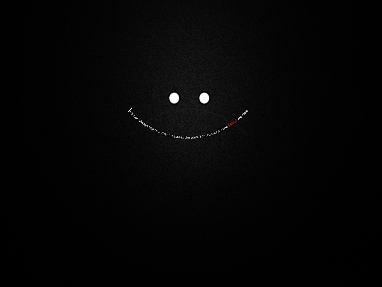 Black Smile - words smile