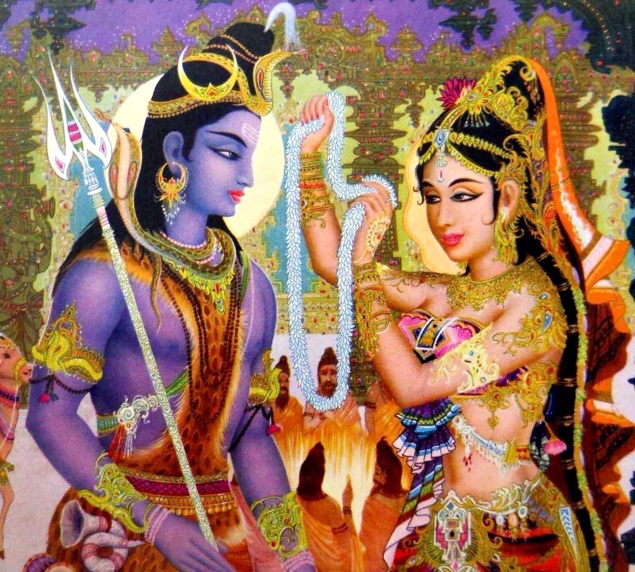 Sivan Parvathi - Beautiful Painting