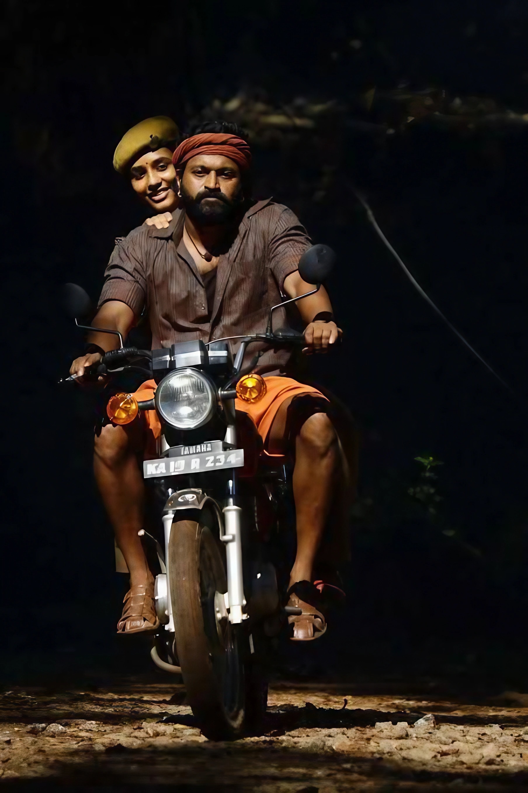 Kantara Movie - Rishab Shetty Riding Bike