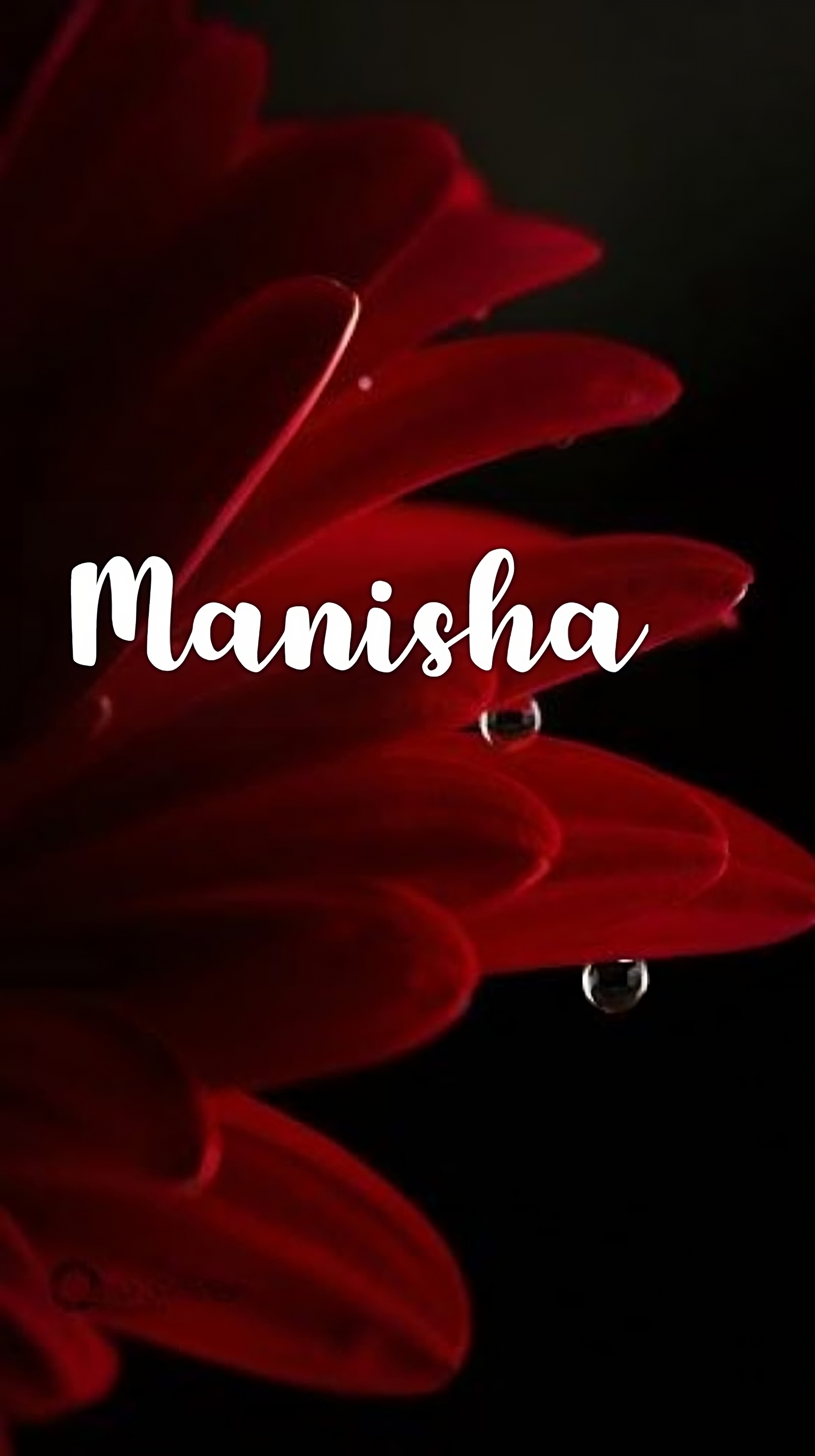Manisha Name - red flower