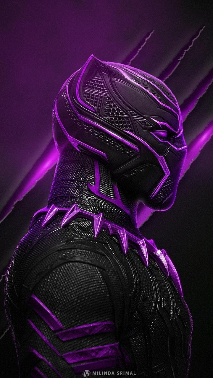 Neon Black Panther