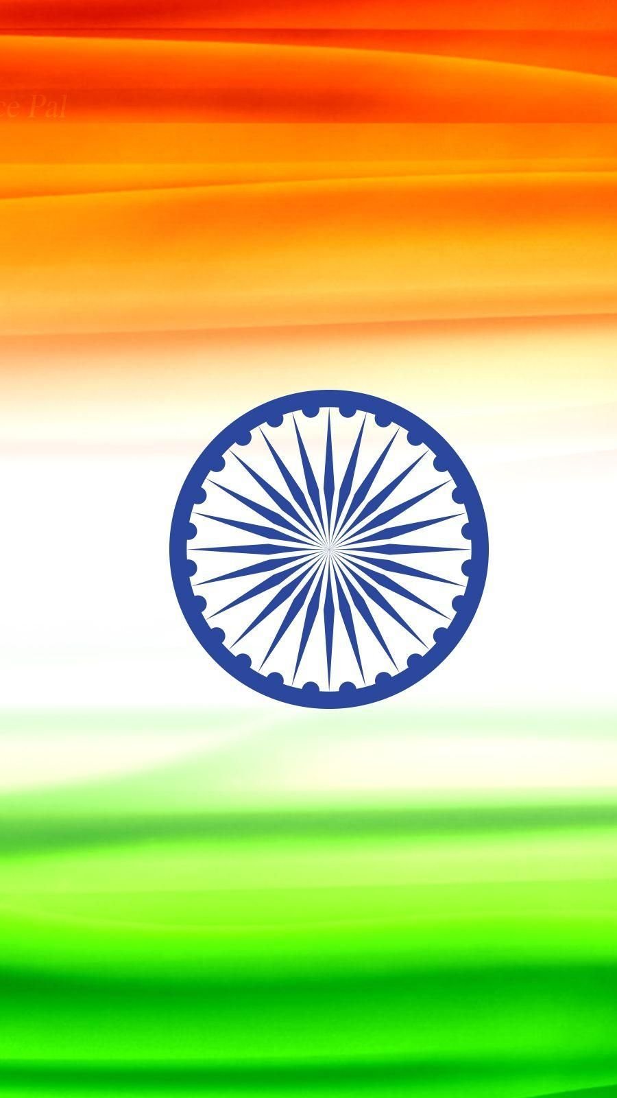Ashoka Chakra With Indian Flag