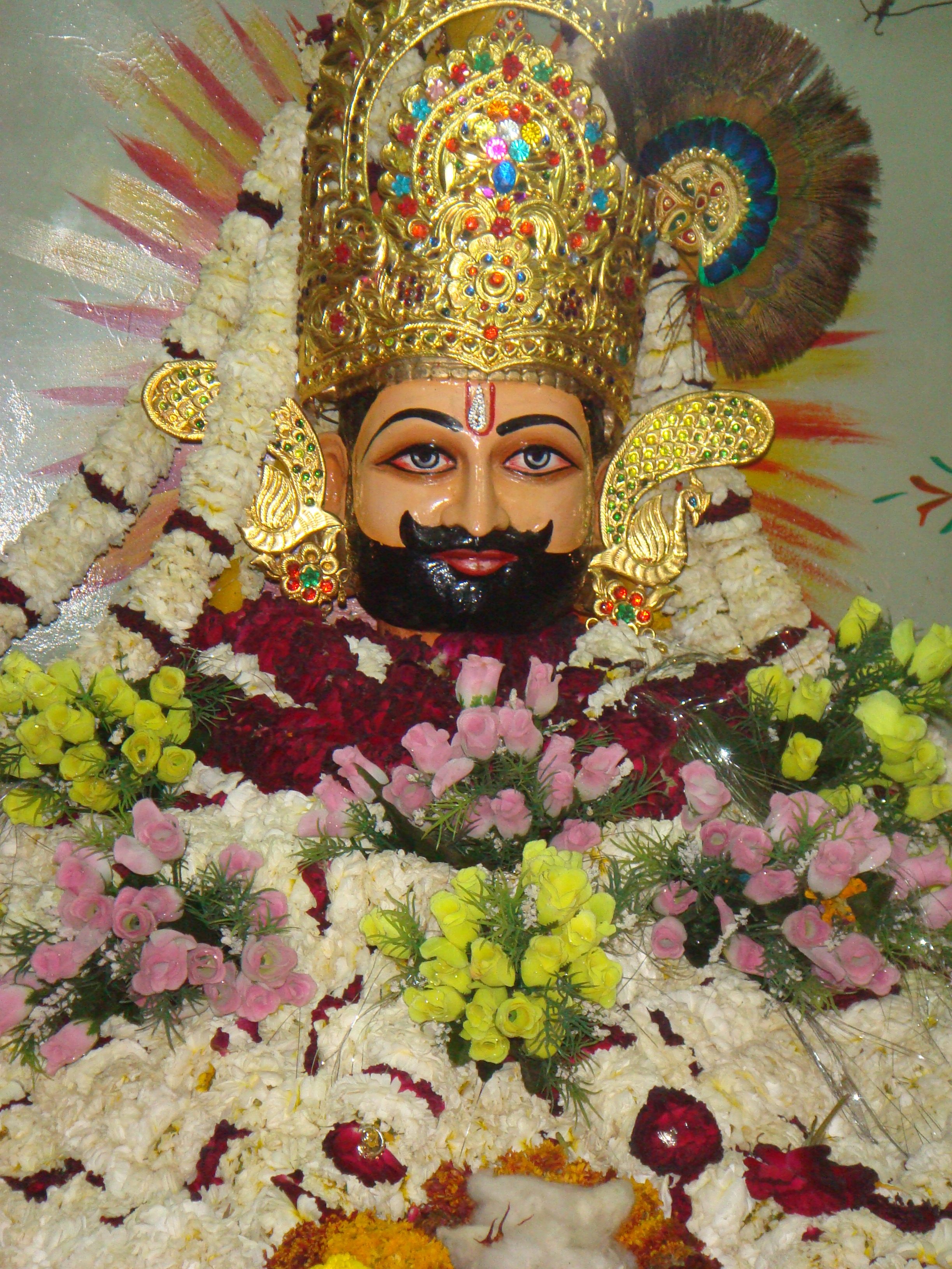 Khatu Shyam Baba - Face Closeup