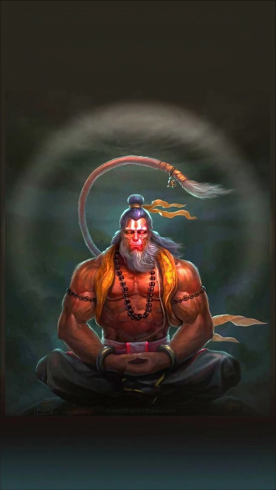 All God Photos - Lord Hanuman Meditation