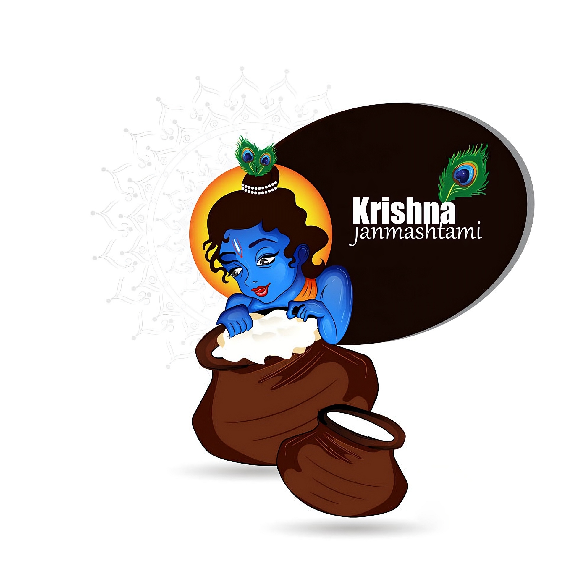 Cute Krishna - krishna janmashtami