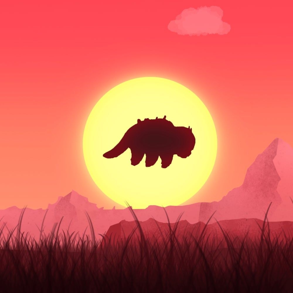 Appa Avatar - Sun Background