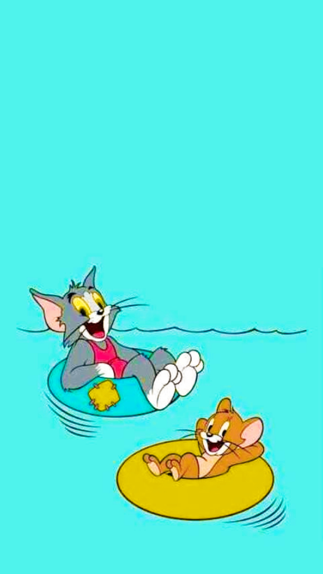Tom And Jerry Photo While Swimming