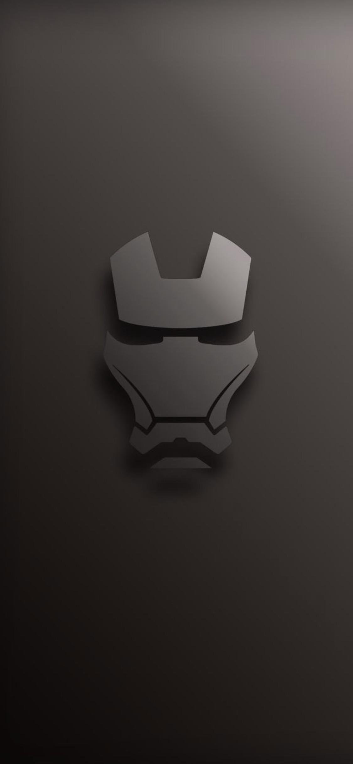 Grey Iron Man Mask