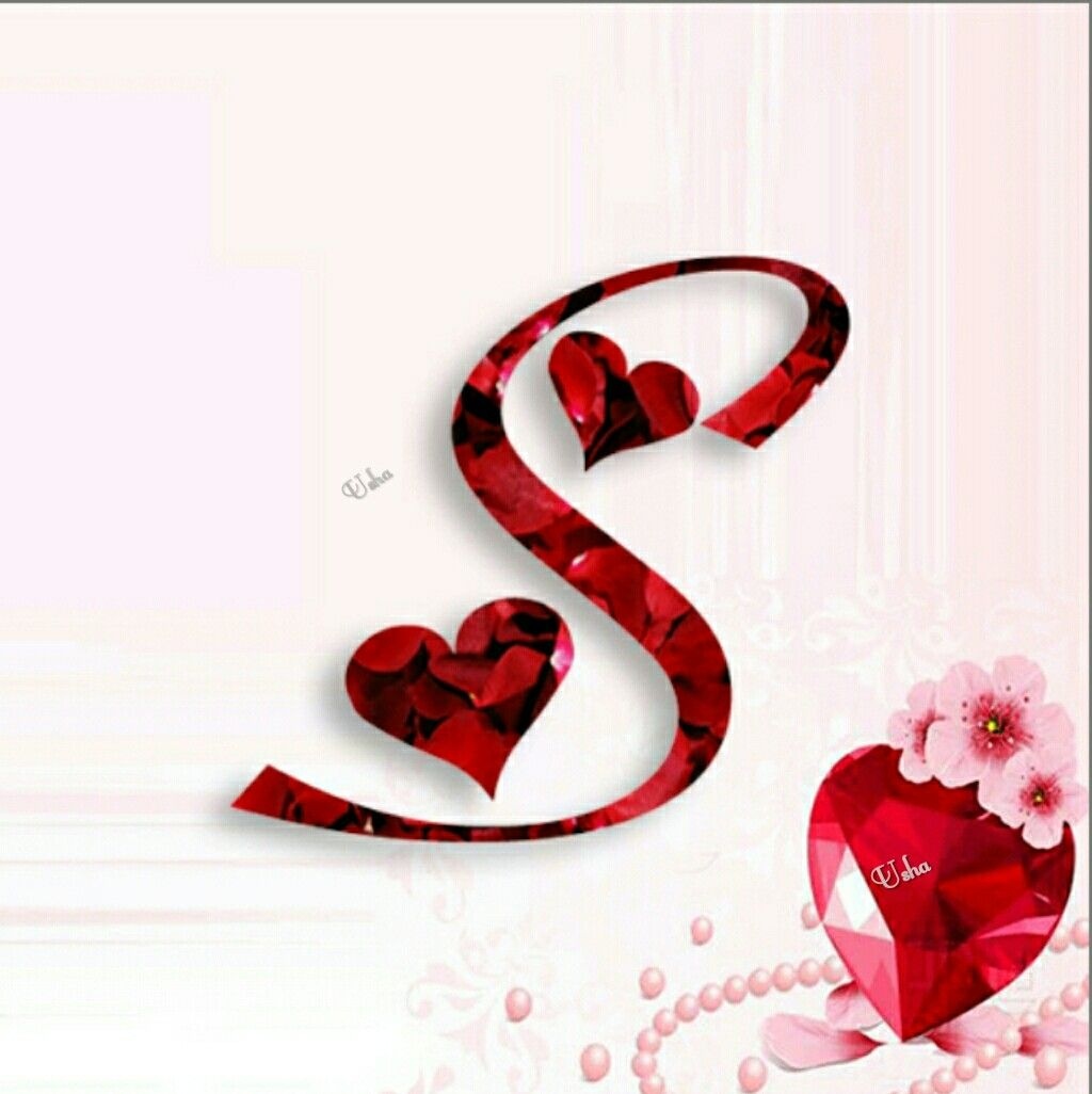 S Letter - Red