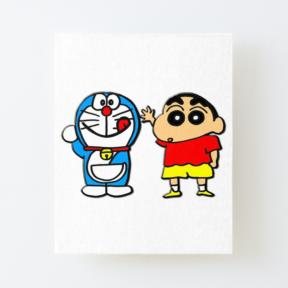 Shinchan And Doraemon - Beautiful - Painting