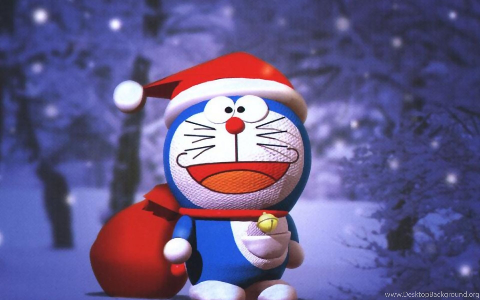 Shinchan And Doraemon - Christmas Background
