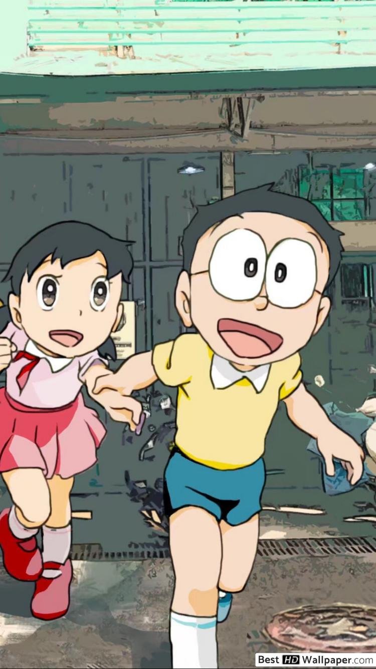 Cartoon nobita shizuka