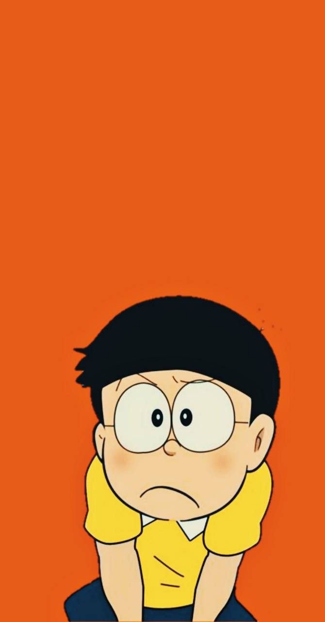 Orange background - nobita