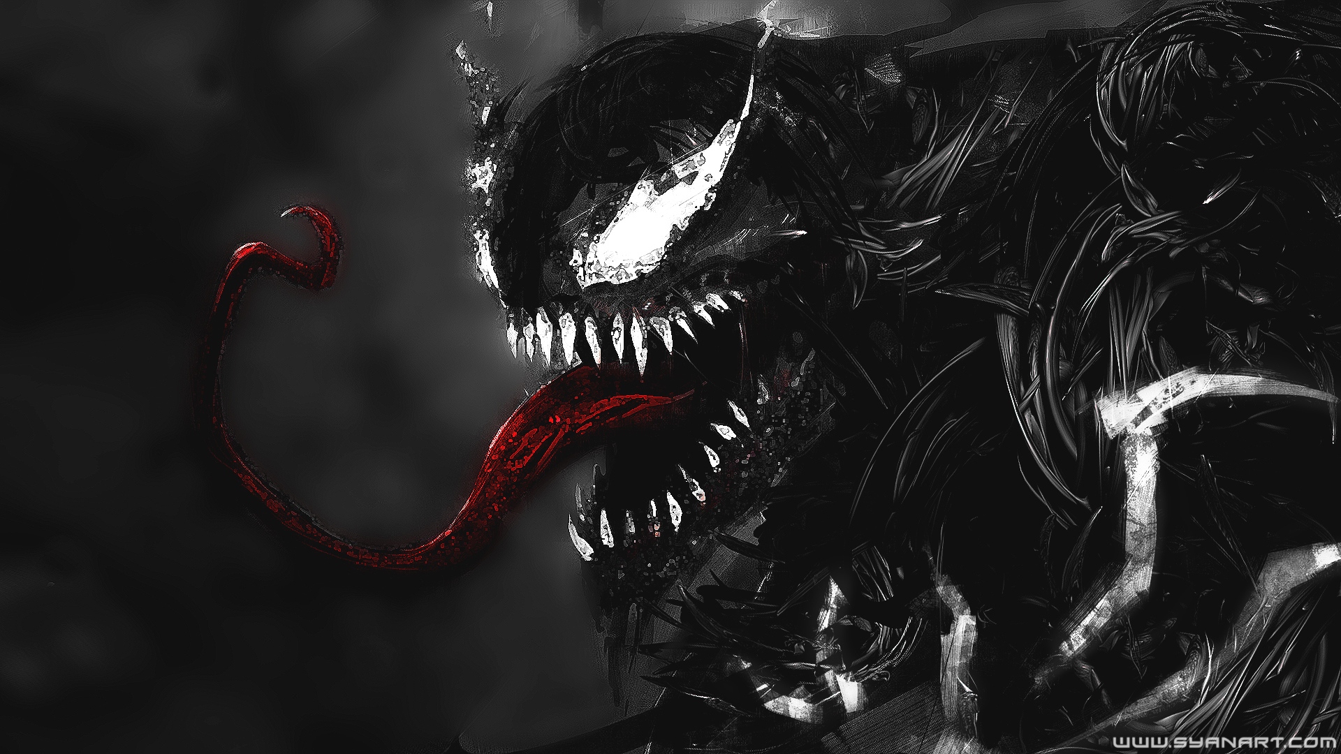 Venom - Black Background