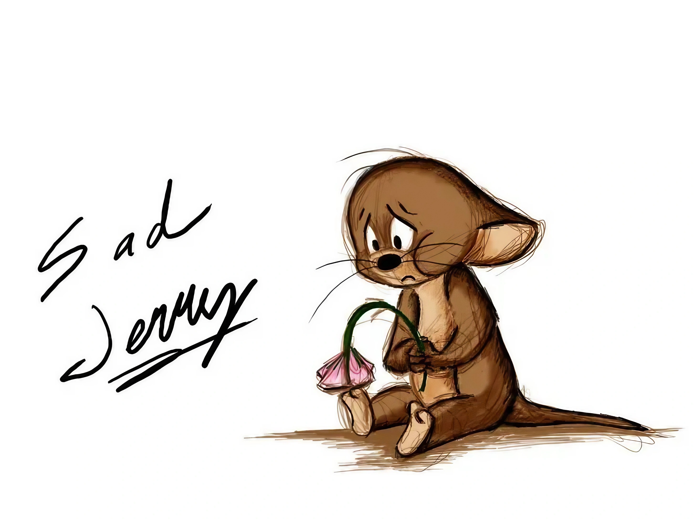 Tom And Jerry Sad - sad jerry