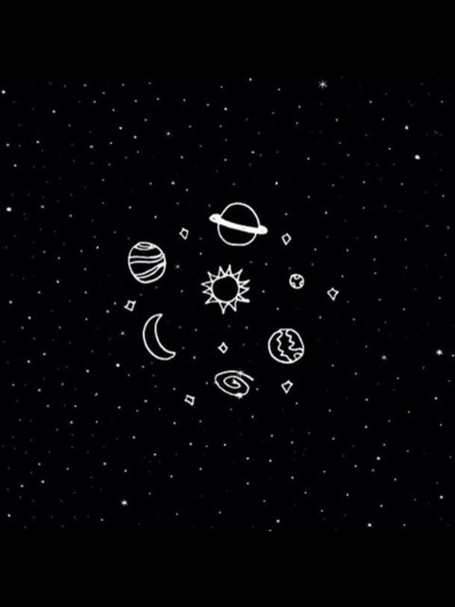 Aesthetic Black Planets And Stars
