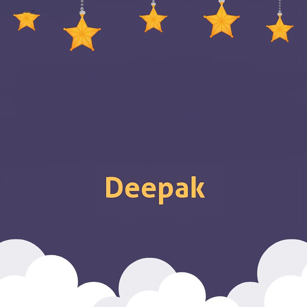 Deepak Name - star bg deepak
