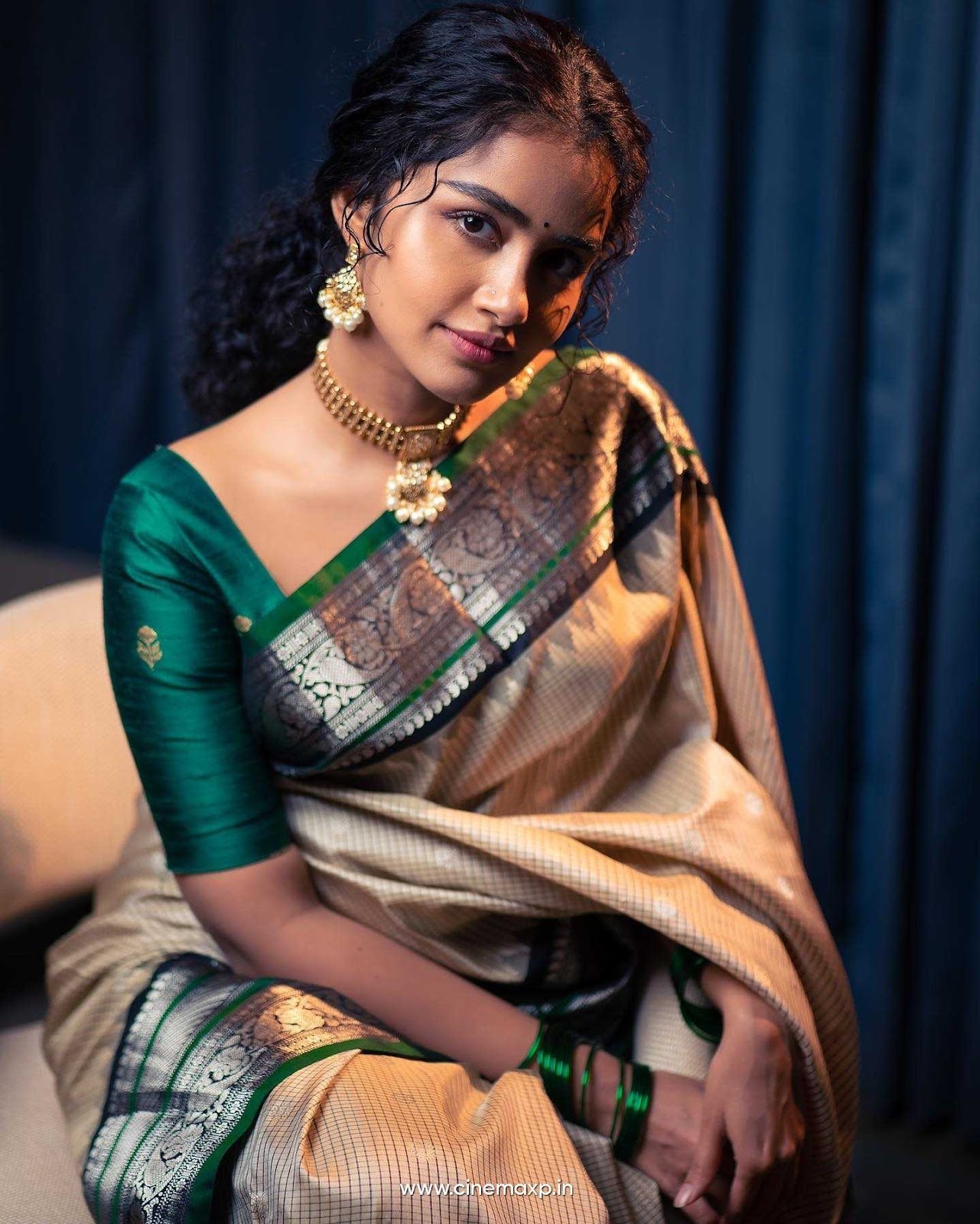 Anupama Photos - Green Saree