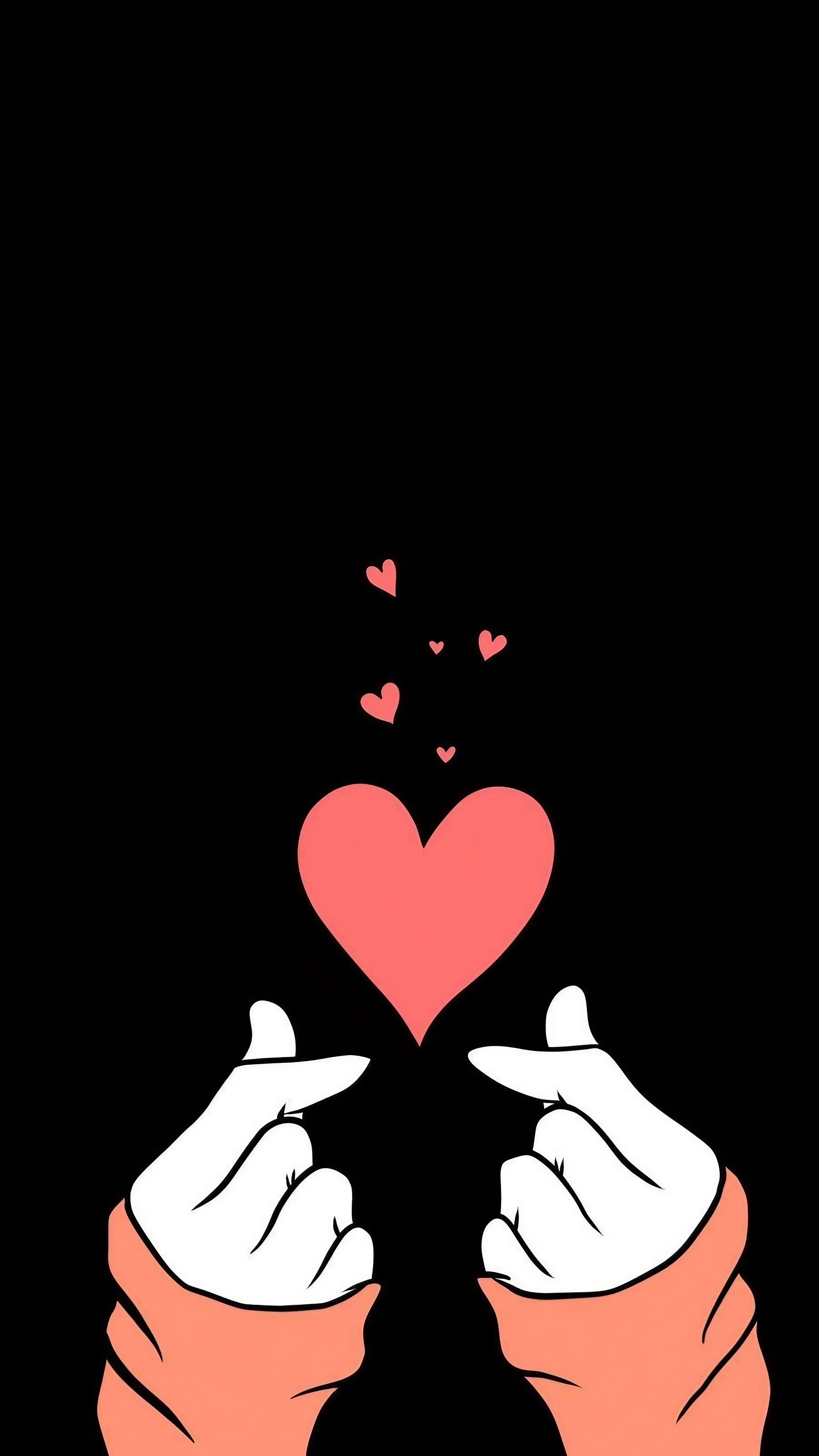 Finger Love - Two Hands Making Heart Symbol