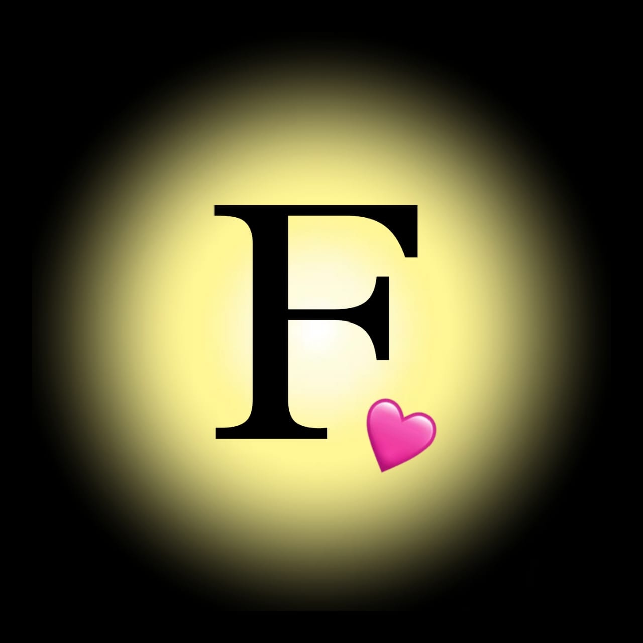 F Naam Ke - f pink heart