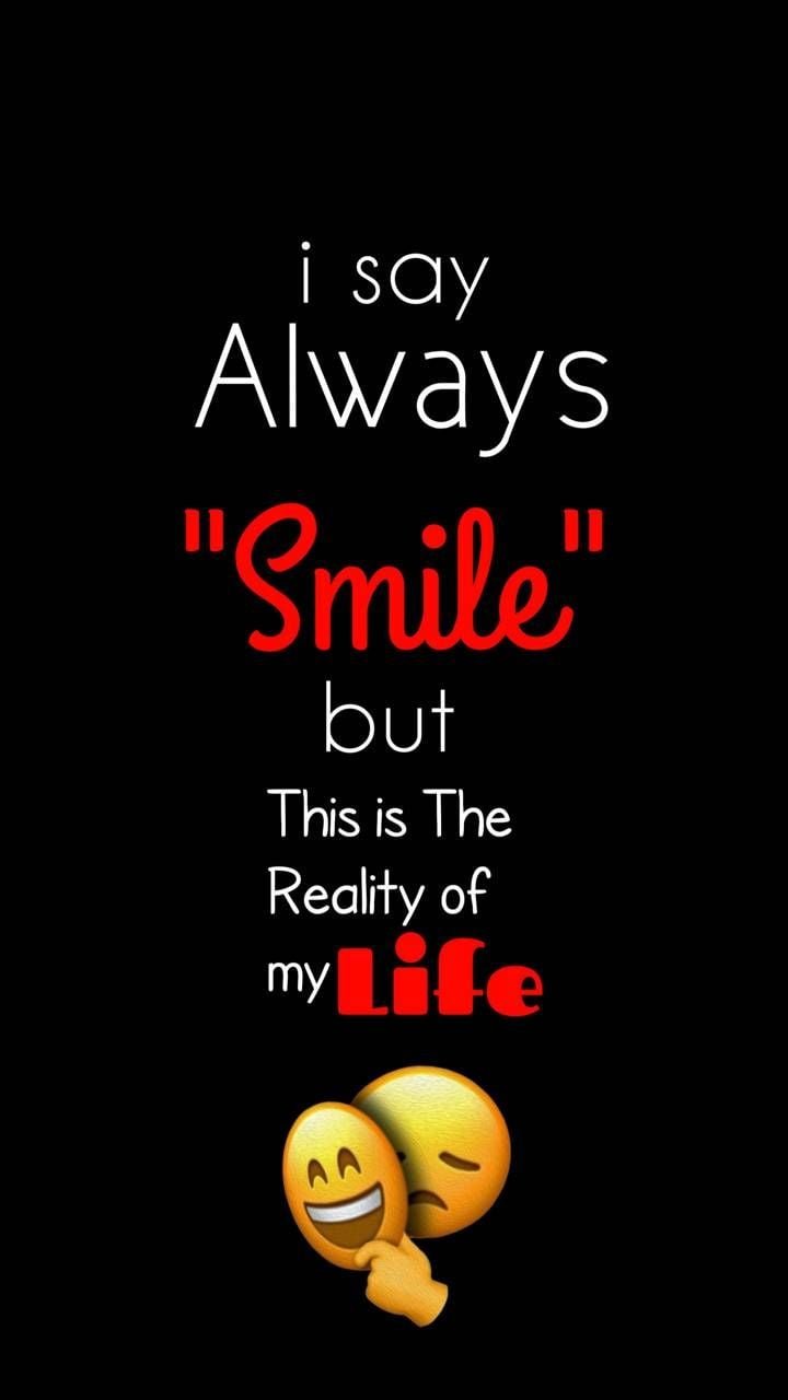 i say always smile