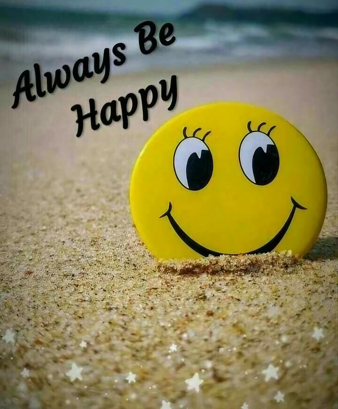 Always Be Happy - Beach Backgrounnd