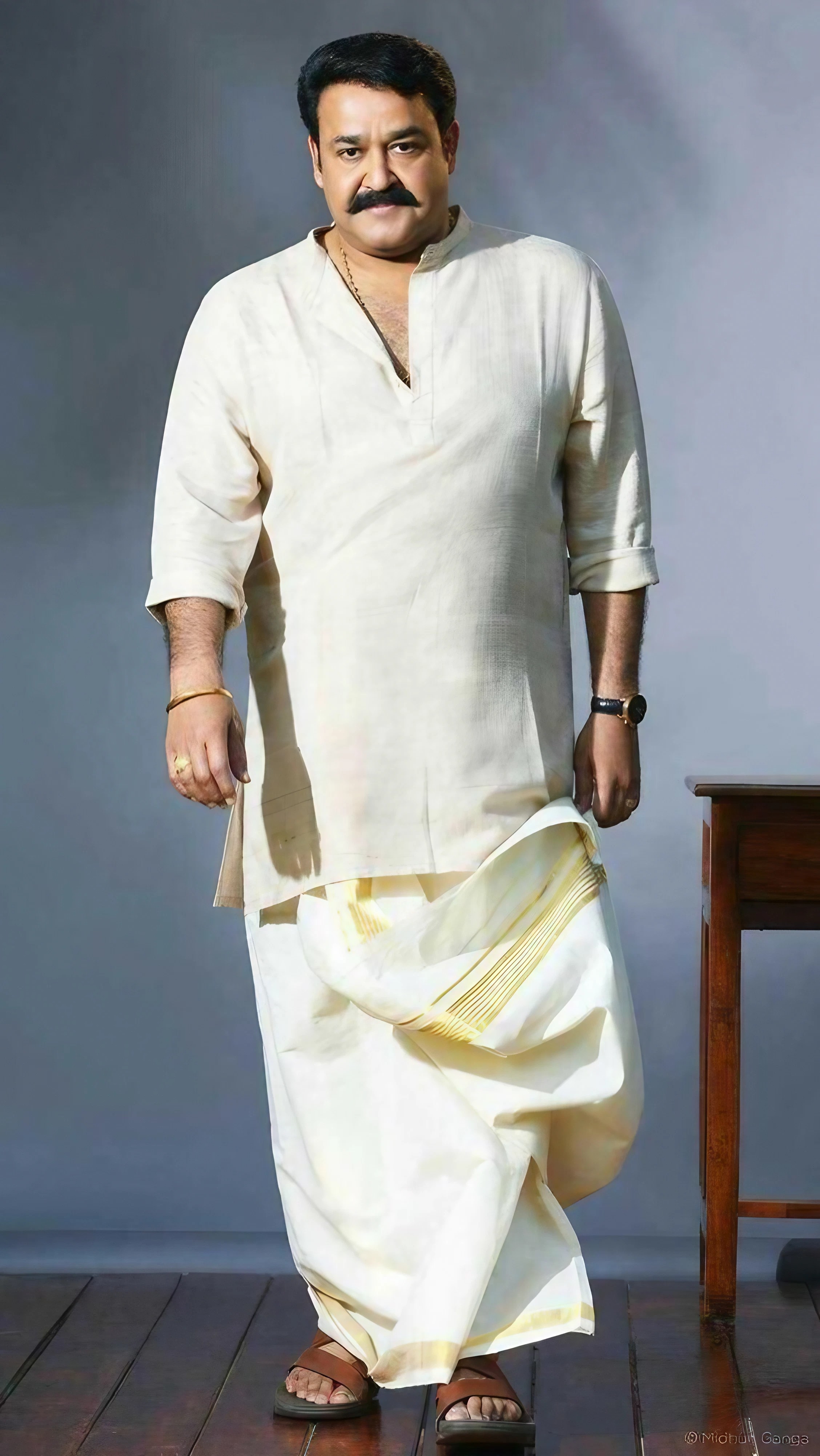 Tamil Style - Mohanlal in lungi
