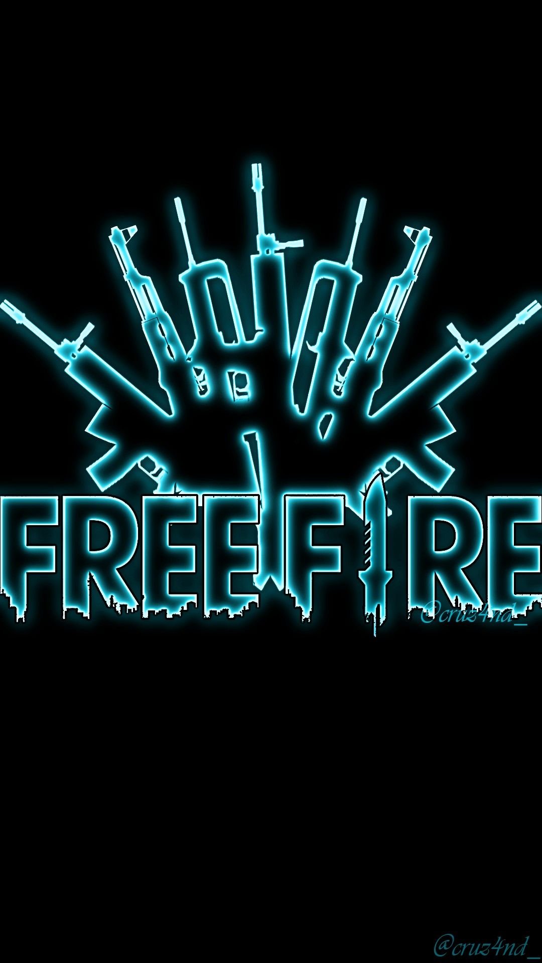 Neon Free Fire Logo