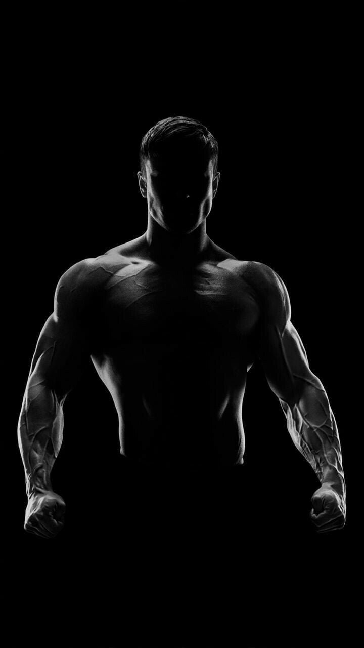Bodybuilder - Black Background
