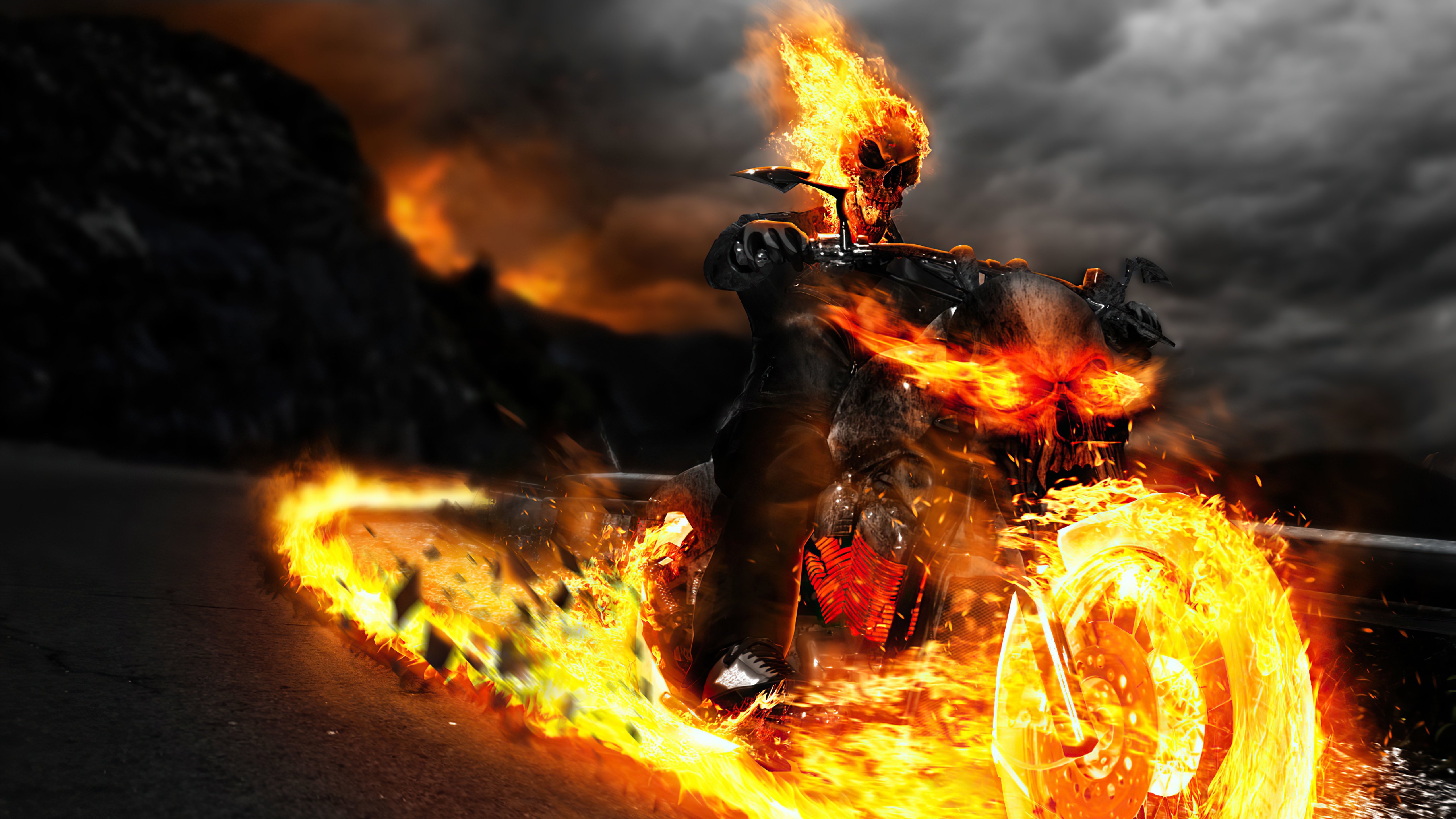 Ghost Rider Ke - Burning Bike