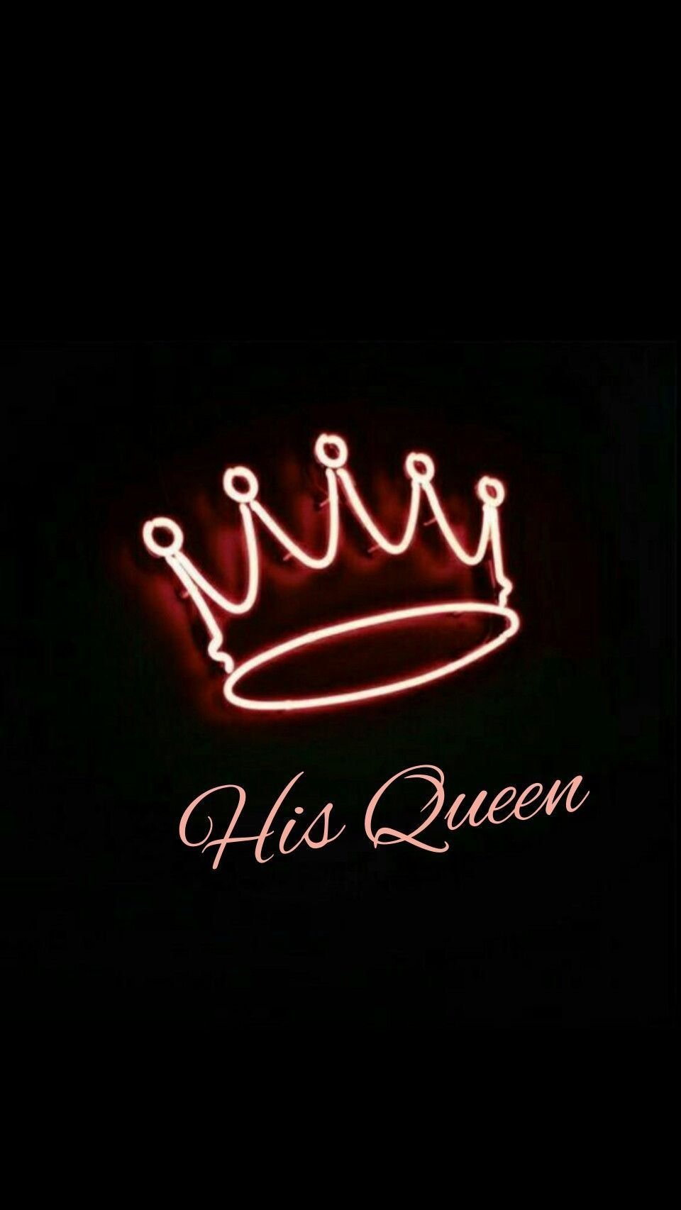 His Queen - Crown | Black Background