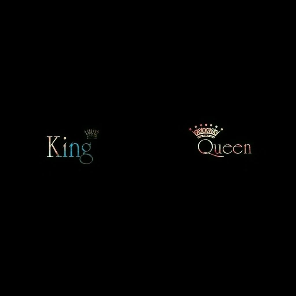 King Queen - Black Background