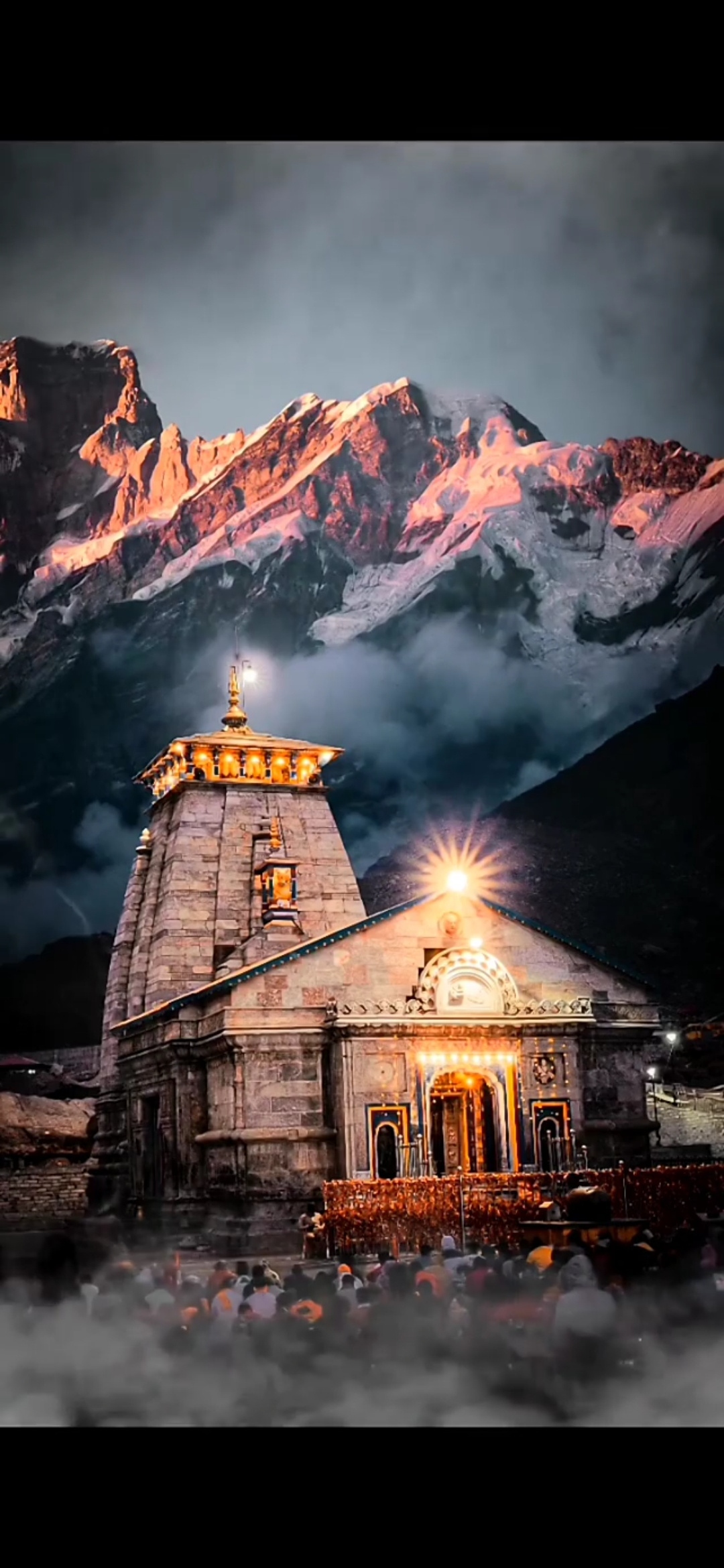 Kedarnath Mandir - night view