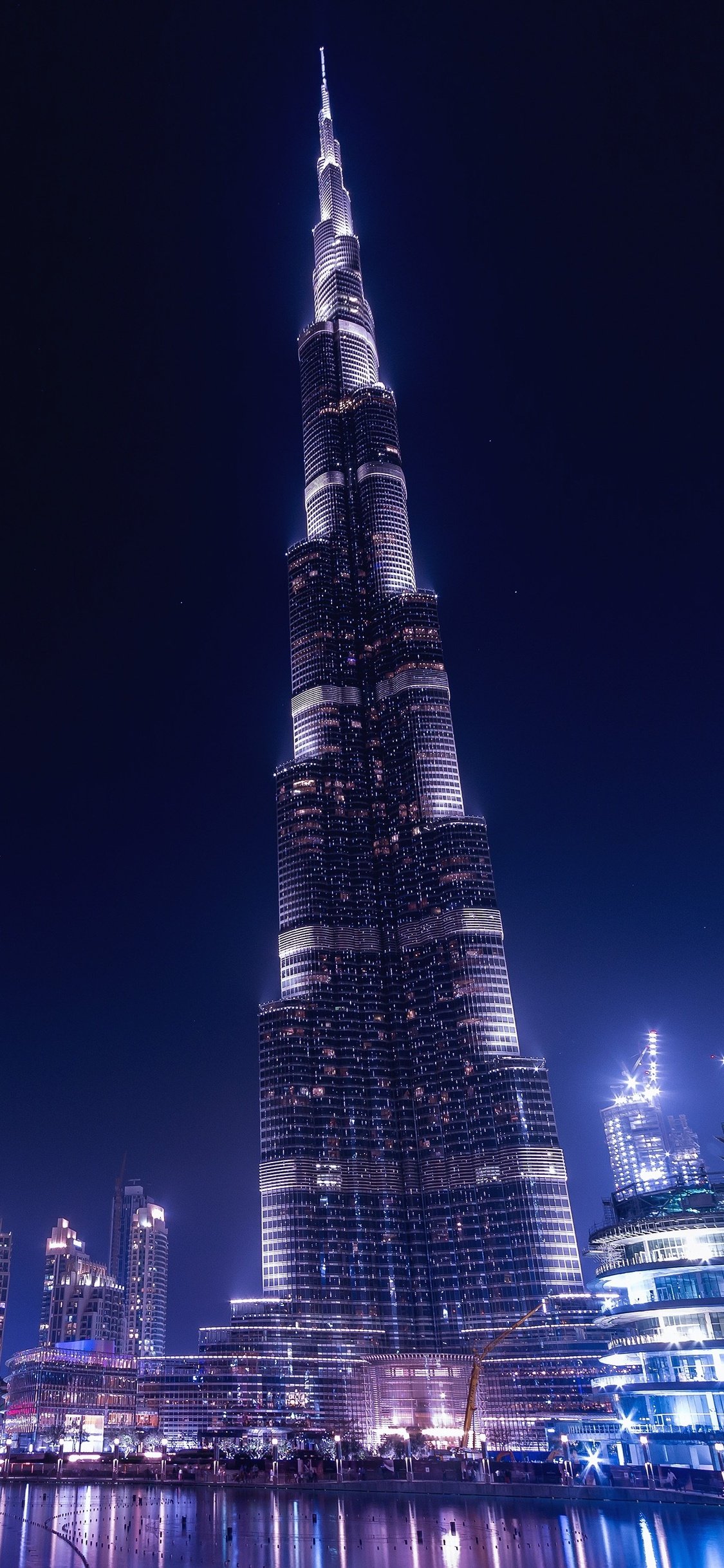 Night view Burj Khalifa
