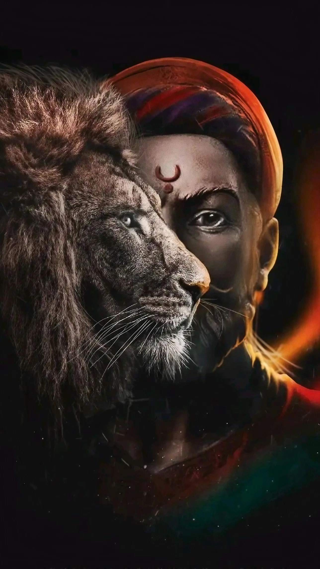 Chhatrapati Shivaji Maharaj Ke - Half Lion And Shivaji Maharaj