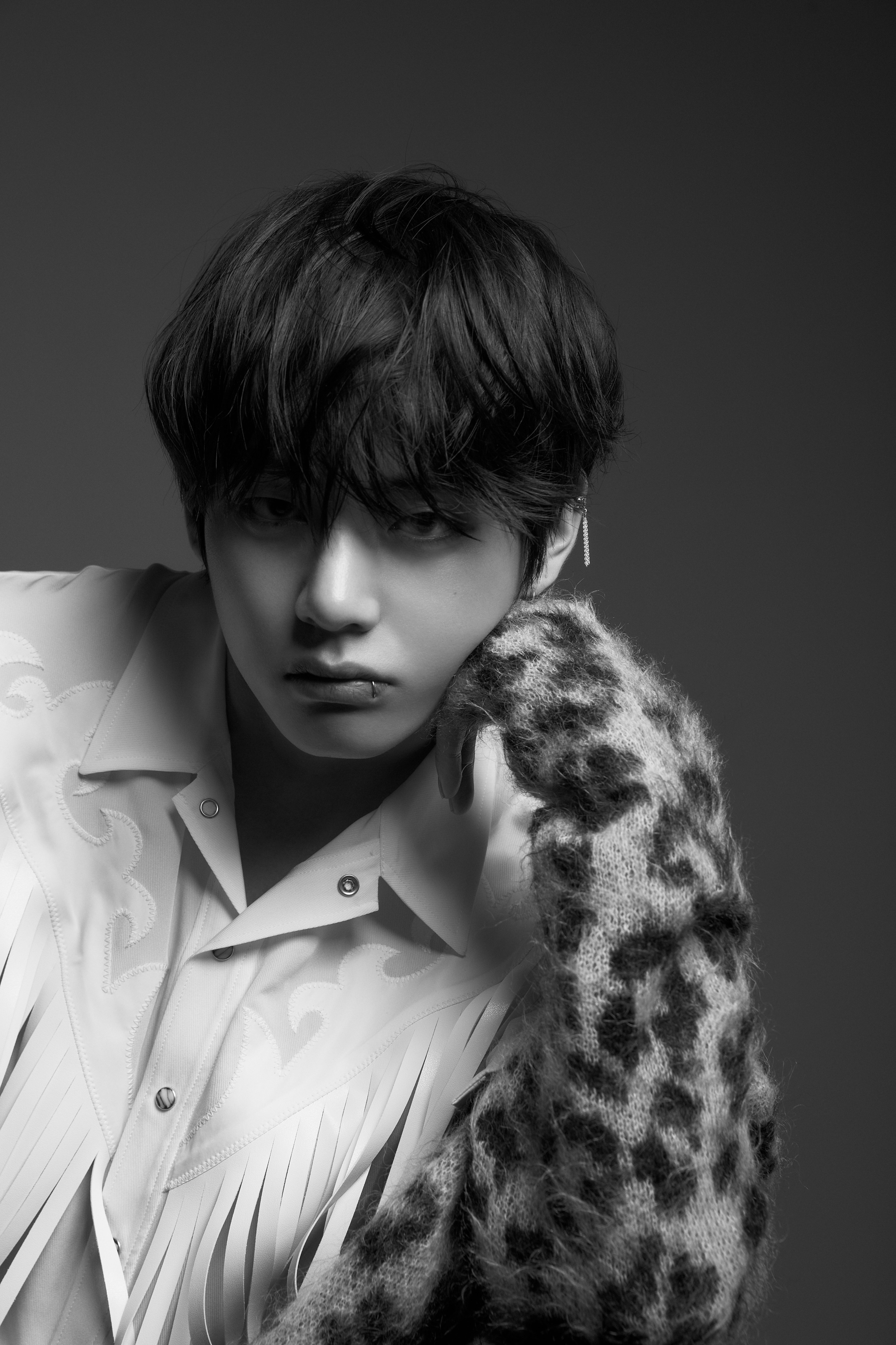 Bts V Pictures In Black And White