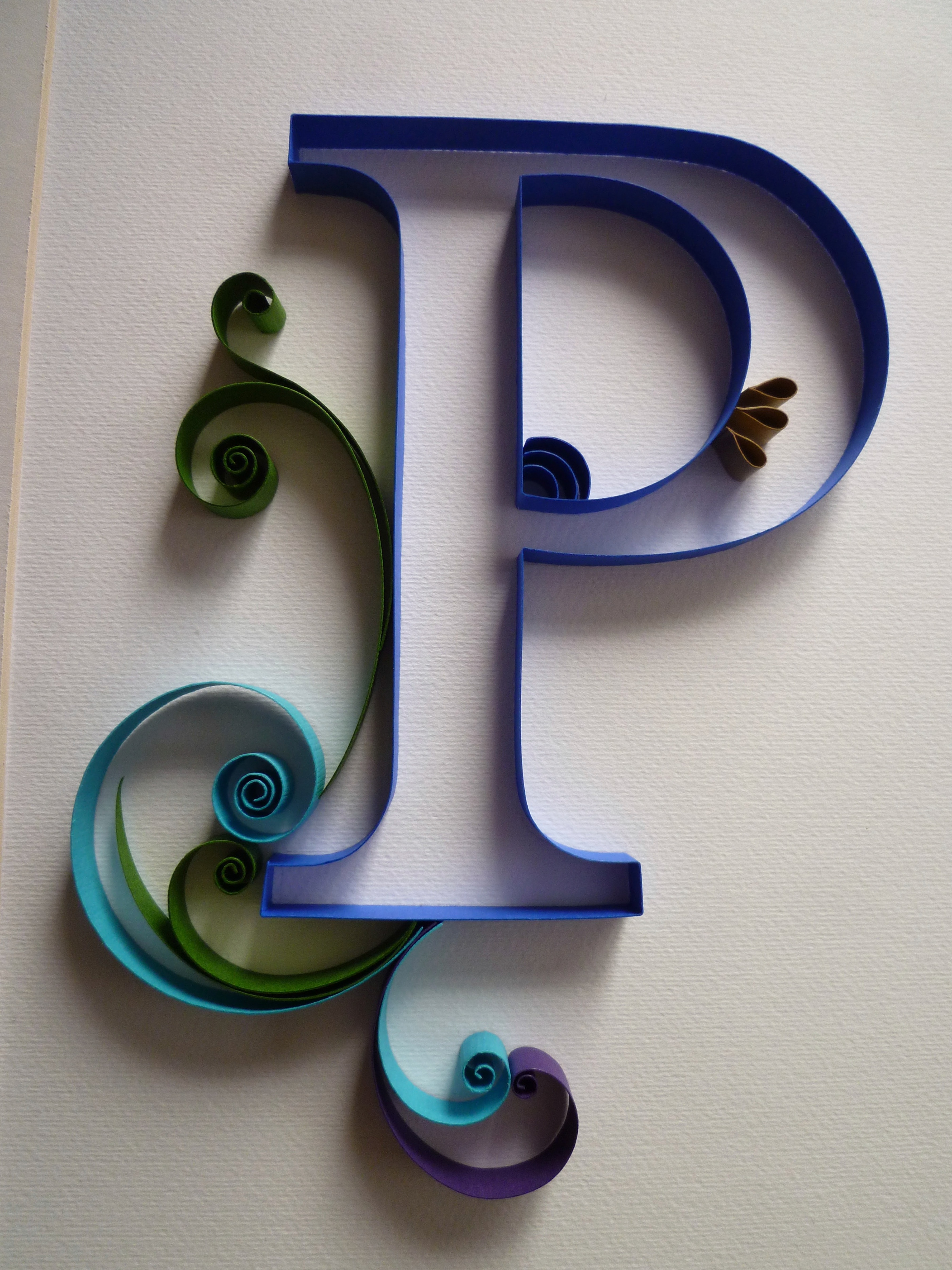 P Letter Design Quiling