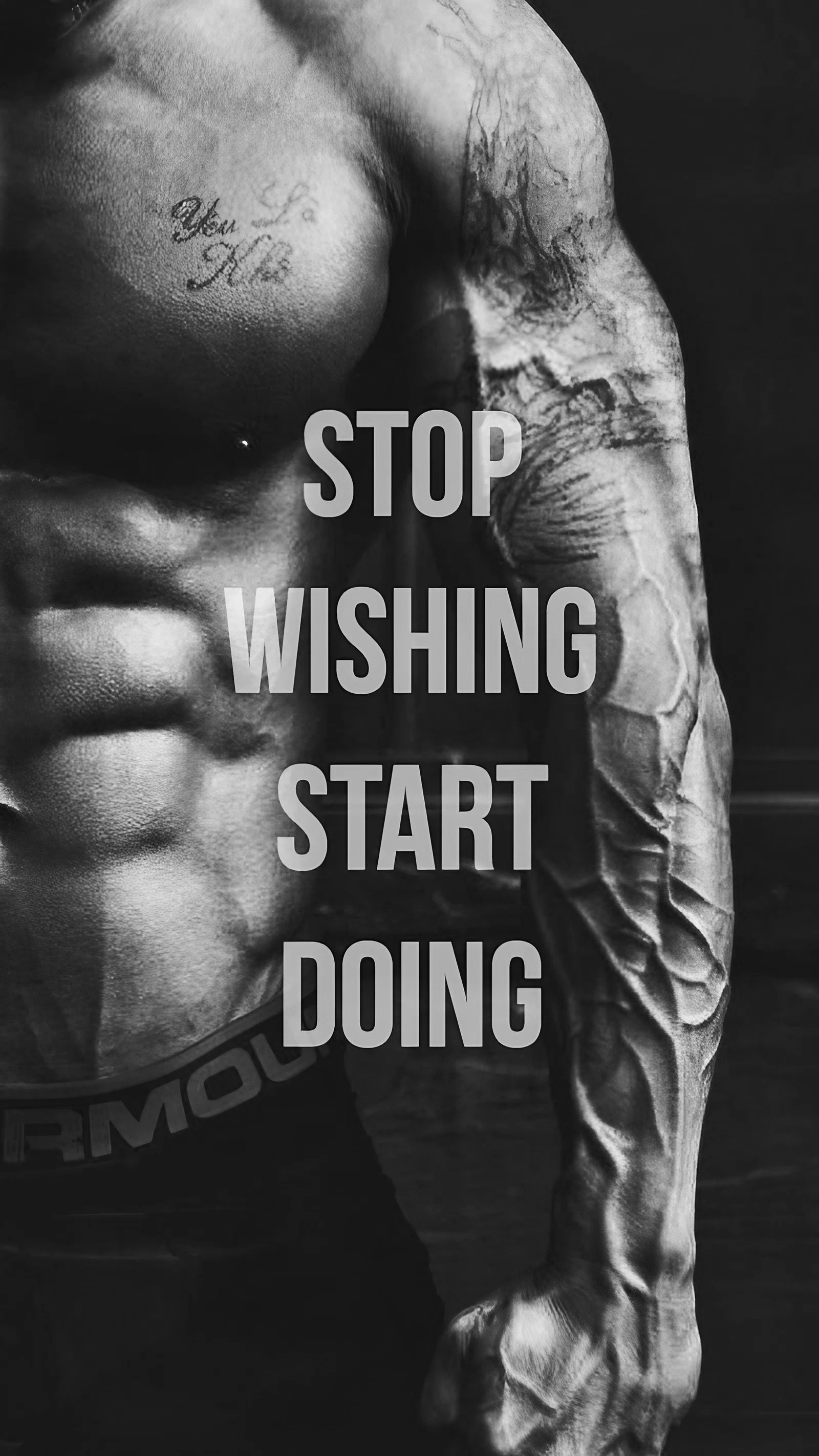 Bodybuilder - Stop Wishing Start Doing