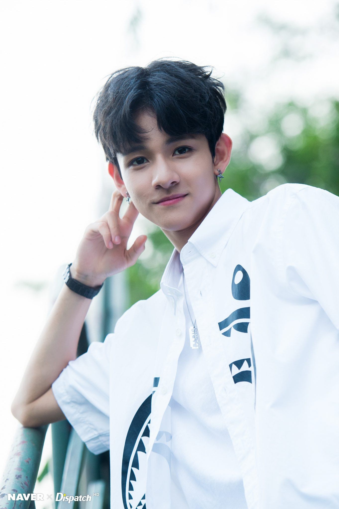 Cute Korean Boy In White Shirt