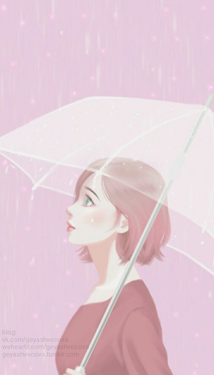 Anime Korean Girl - Cute Pink Girl