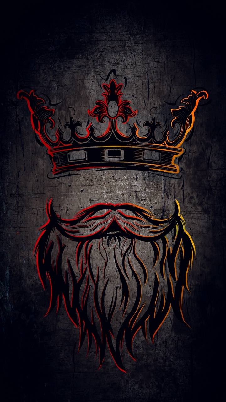 King Crown With Beard