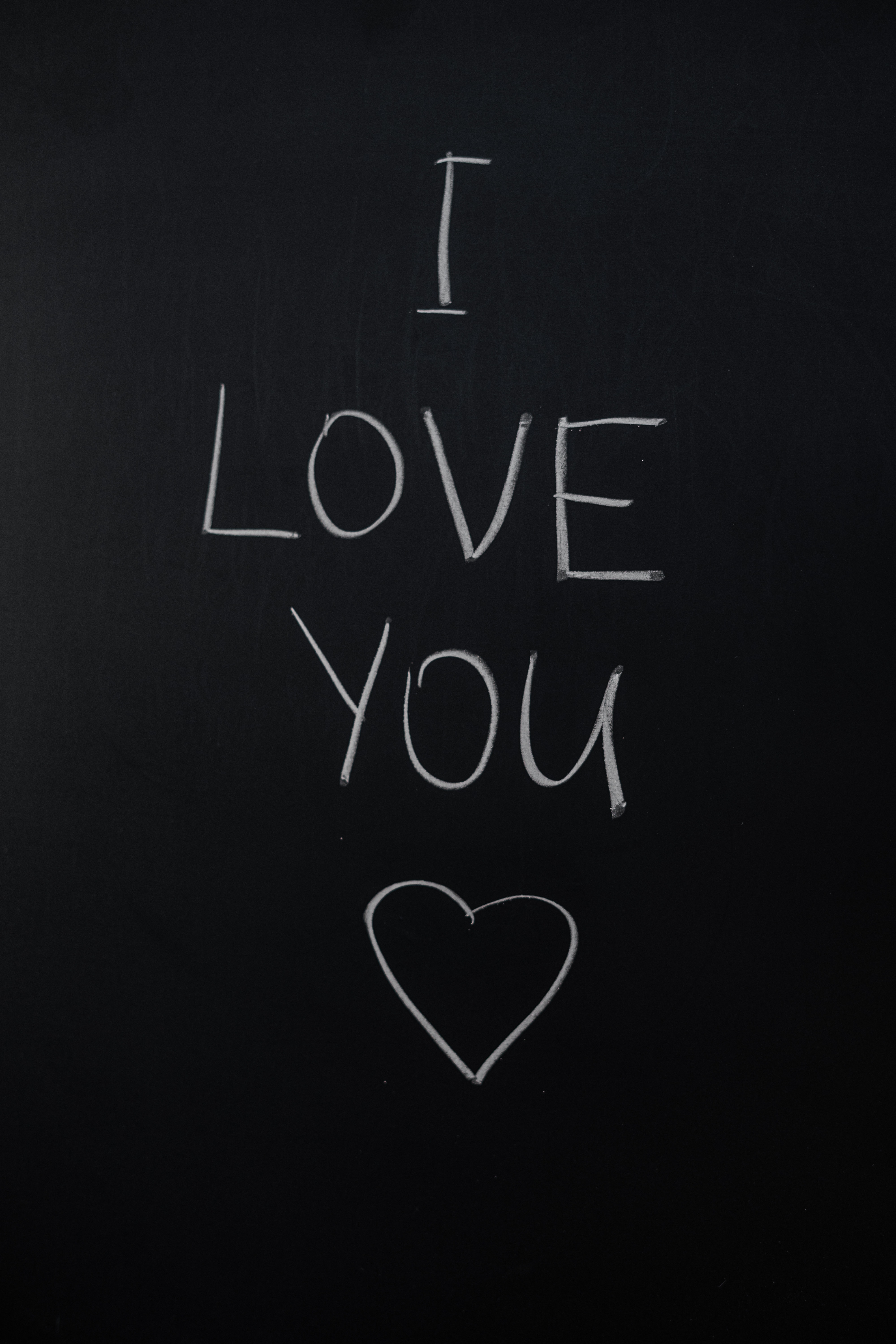 L Love You on Black Board | I Love You