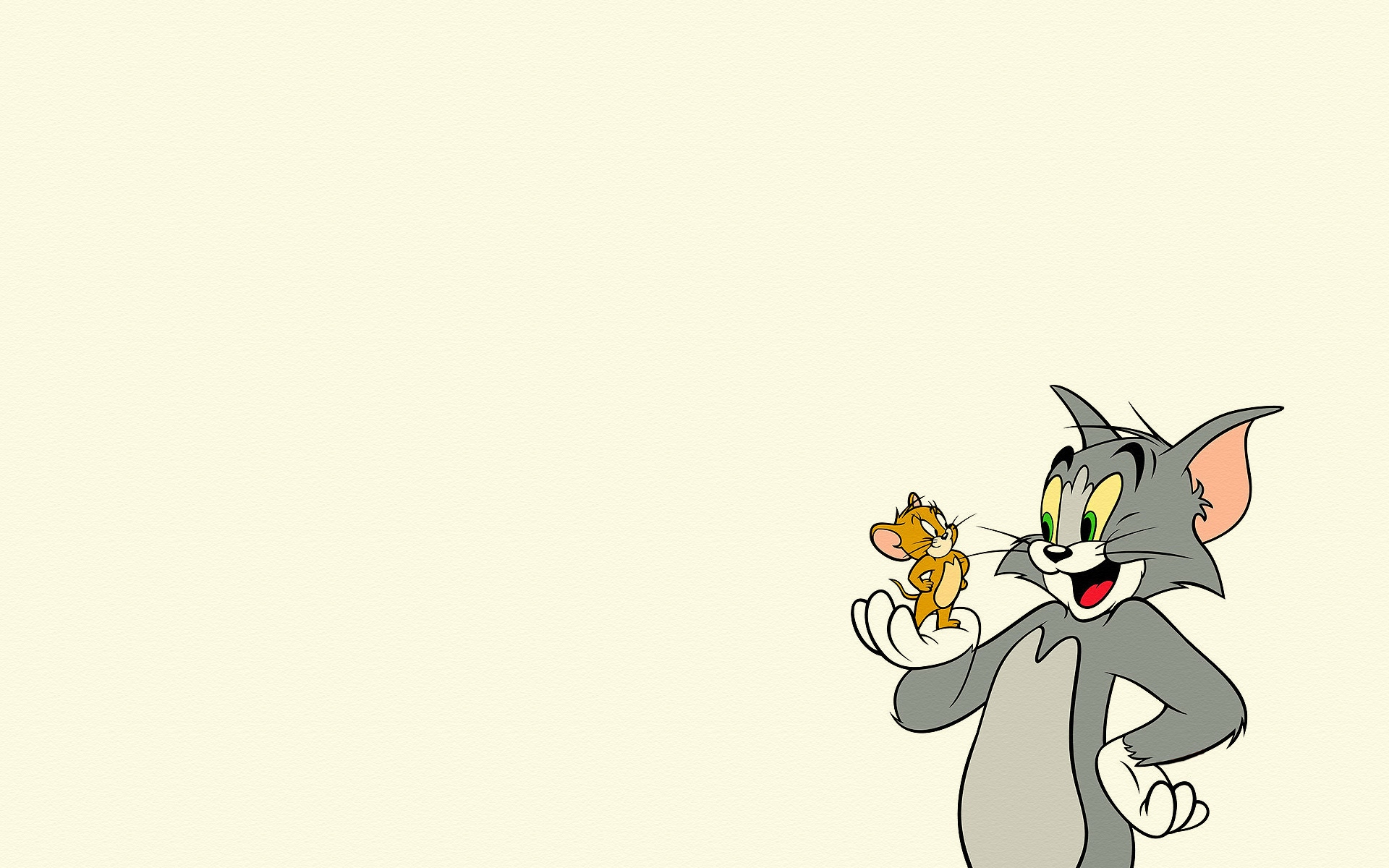 Tom And Jerry Cartoon - White Background